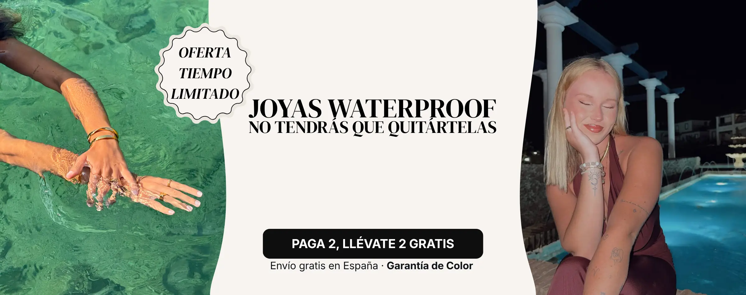 Joyas waterproof · No tendrás que quitártelas
